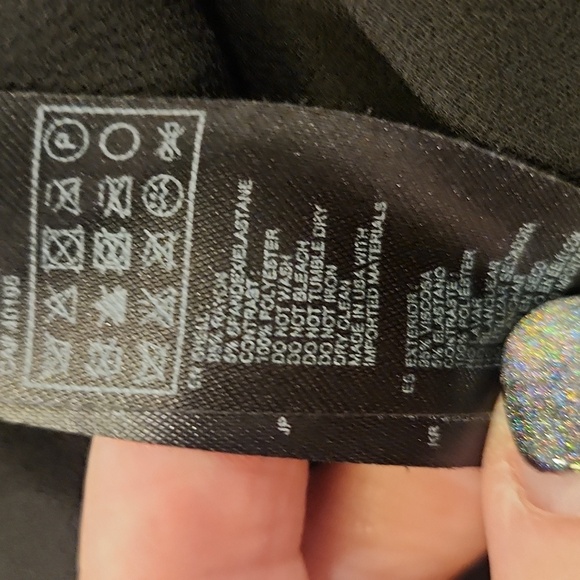 Forever 21 Black High-low 3/4 Long Sleeve Top Size M! - Picture 4 of 7